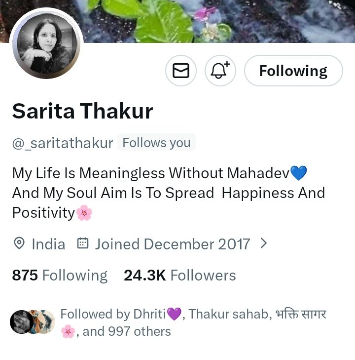 Priyank78532802's tweet photo. कृपया फोलो करें और फोलो बैक पाएं 👇 
@_saritathakur  दी को

Pls follow 👉 @_saritathakur 
Thank you 😊🙏🏻 https://t.co/httP3T7XwK