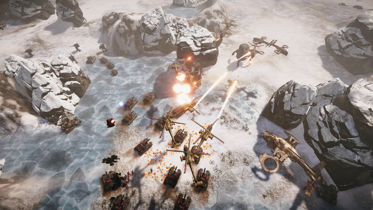 FracturedRTS's tweet image. Pretty cold here. What features should a Red Alert 2 inspired game have you think? It has Generals elements too!
#rts,