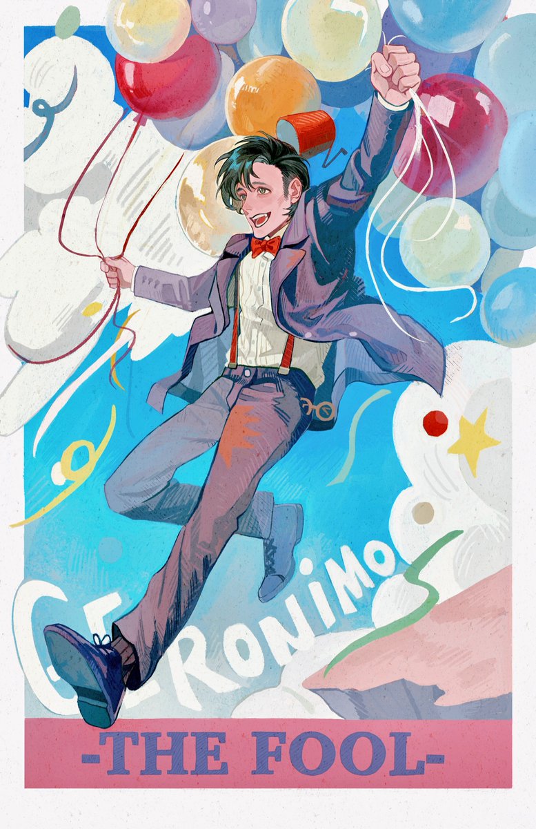 - THE FOOL-
#DoctorWho #doctorwhofanart 

because I feel like he would jump off a cliff holding a balloon, believing he could fly.（I have no other meaning. I just want to express a naive and innocent state of mind）