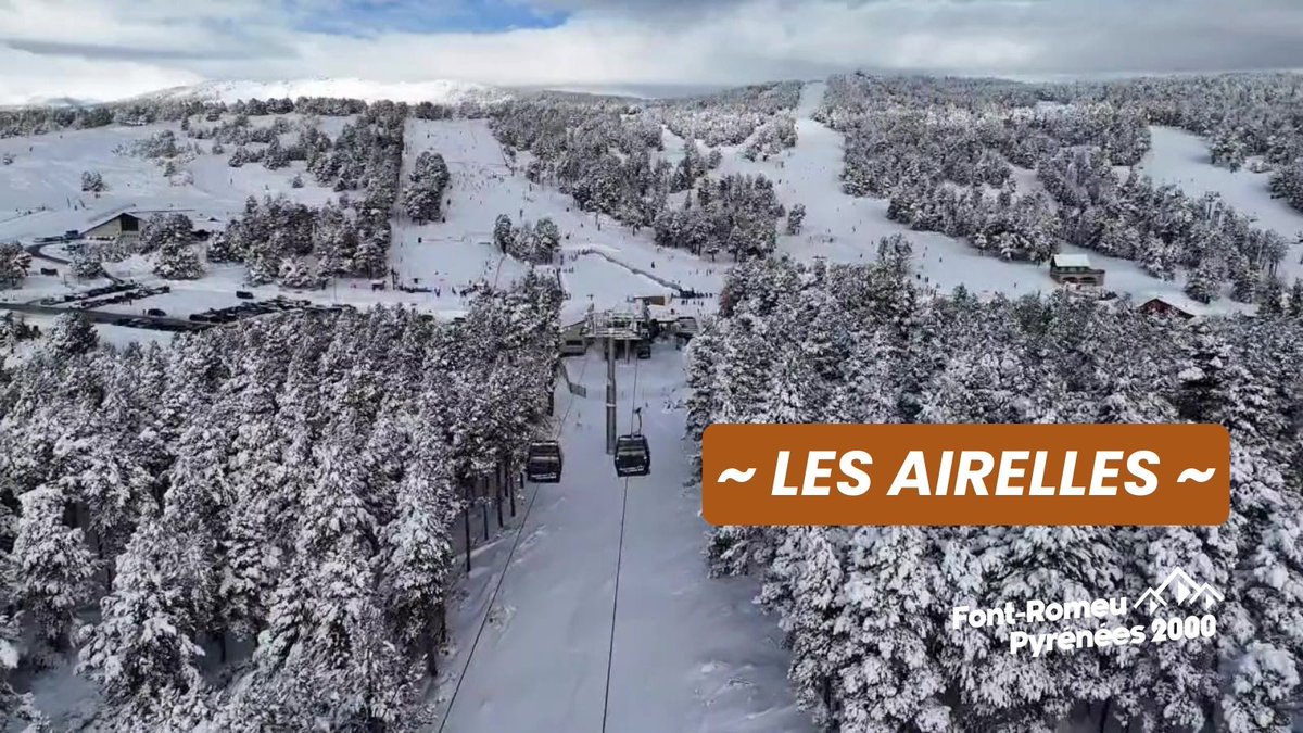 Altiservice's tweet photo. ✨À la découverte des secteurs de @FontRomeuP2000  – Épisode 1 : Les Airelles❄️

Une zone débutante : à 5 min en TC du centre, école de ski, snowtubing&amp;luge, sentiers givrés, casiers à ski et Chalet des Empreintes🌿
Convivial, fun et 100 % montagne 🤍

#FontRomeu #Pyrenees2000 https://t.co/YPSQAn54As