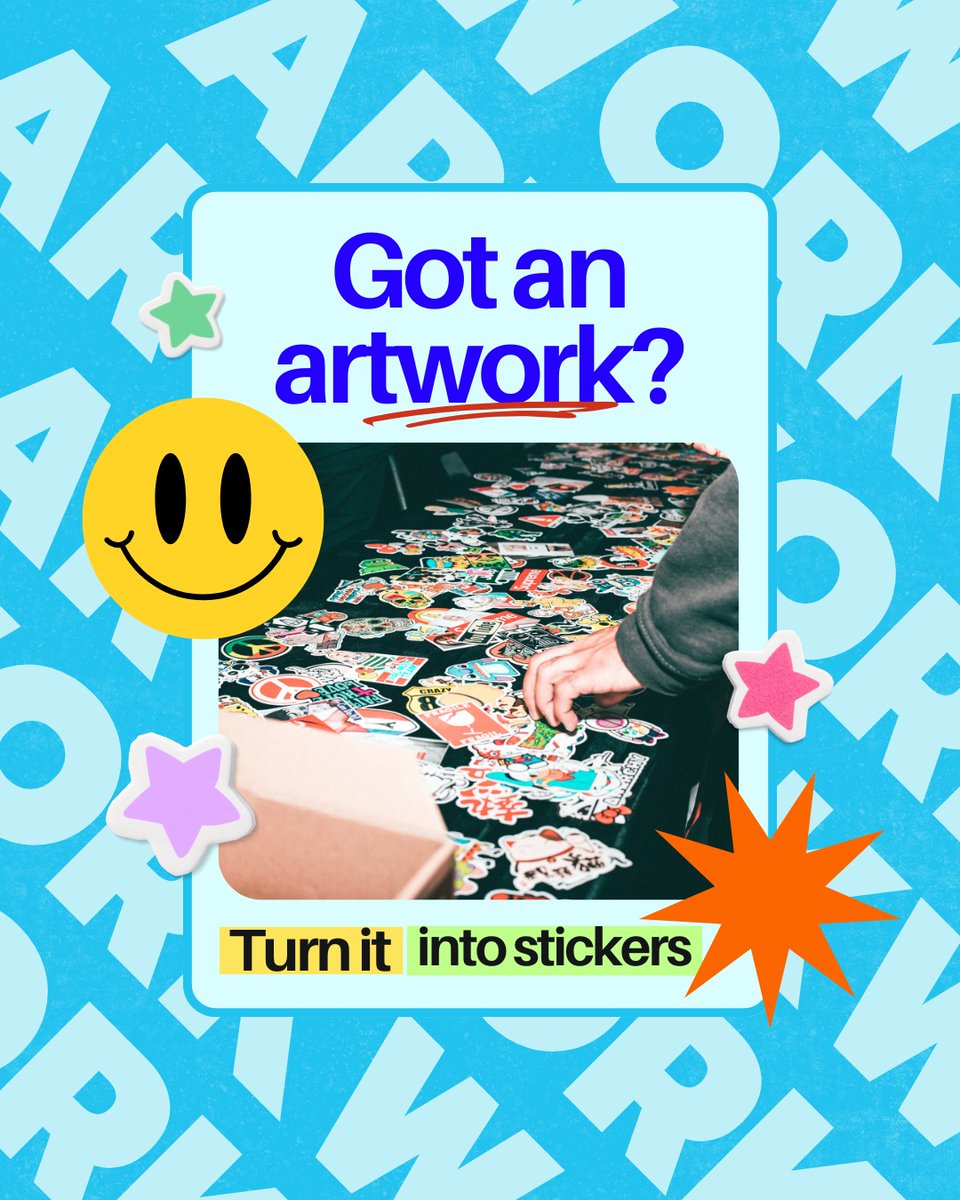 StickerooAu's tweet image. Your art doesn’t need to stay digital.
Print it. Stick it. Share it. 🎨✨

#Stickeroo #CustomStickers #StickerPrinting #DieCutStickers #VinylStickers #HolographicStickers #CreativesAU #SmallBusinessAU