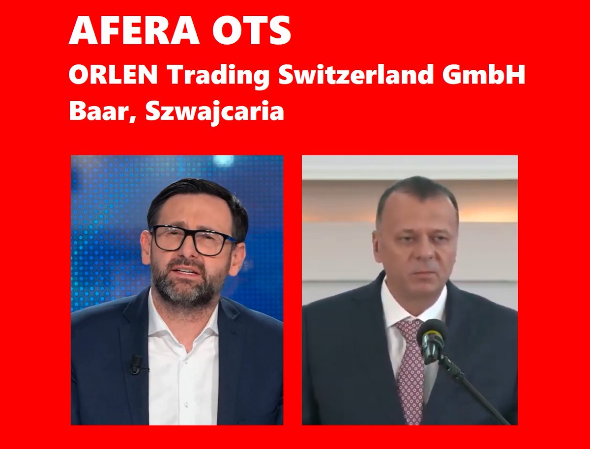 Śledztwo w sprawie OTS ruszyło z miejsca

Pisaliśmy jakiś czas temu o aferze Orlen Trading Switzerland (OTS), a jako ilustrację dodaliśmy fragmenty dwóch listów gończych, które dotyczyły dwóch byłych członków zarządu OTS (x.com/AkademiaPrawdy…). 

W aferze OTS chodzi o około