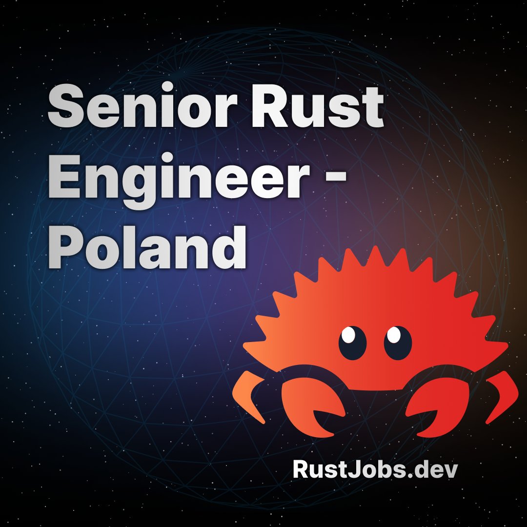Hiring in Poland: Senior Rust Backend Engineer 🇵🇱 🦀

Seed-stage startup building infrastructure for LLMs

Must have:

• Strong Rust experience
• Backend + distributed systems experience

Send your CV by DM or to llm.startup@rustjobs.dev