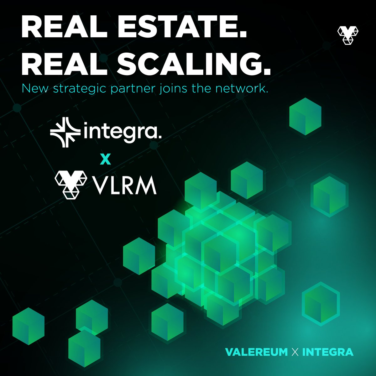 Real Estate RWAs: institutional &amp; multichain

Valereum Plc has signed a strategic MoU with <a href="/integra_layer/">integra.</a> to collaborate on:

🏢 Real-world asset tokenisation – beginning with real estate
🏦 Institutional distribution across the Integra ecosystem
🔁 Secondary market trading

By