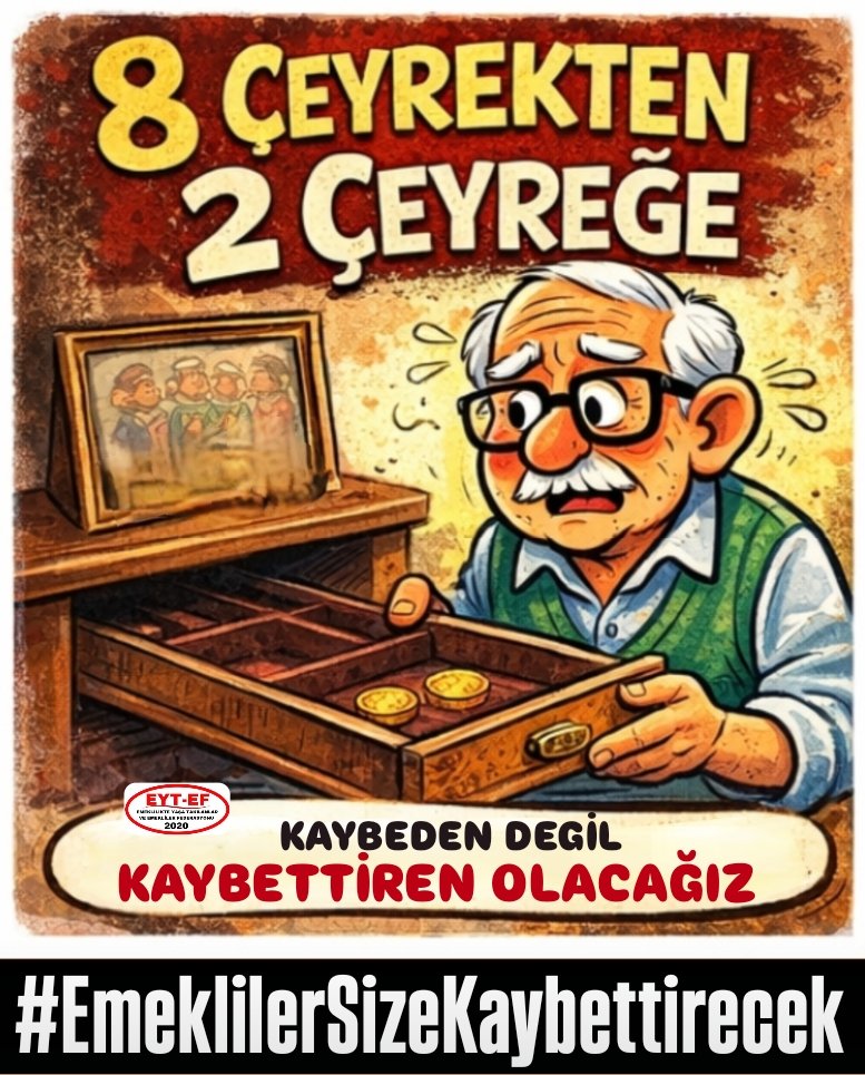 ArzuLastikci's tweet photo. EMEKLİ
👇
#EmeklilerSizeKaybettirecek

#Emekli leri yok sayanlar iyi bilsin !

Biz kimsenin lütfuna mahkum değiliz.
Bu Vatanın alın teriyiz !

Demokrasinin hükmü gereği ilan ediyoruz !

Artık kaybeden değil.
Kaybettiren olacağız !

#5000KısmiGalipGelecek
@RTErdogan
@isikhanvedat https://t.co/QxCoOrbhOI