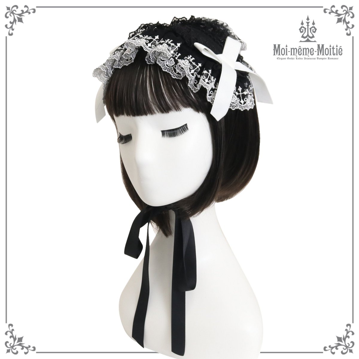 新商品】2/20 18時〜販売開始 Rose fence土台付きヘッドドレス 白、白