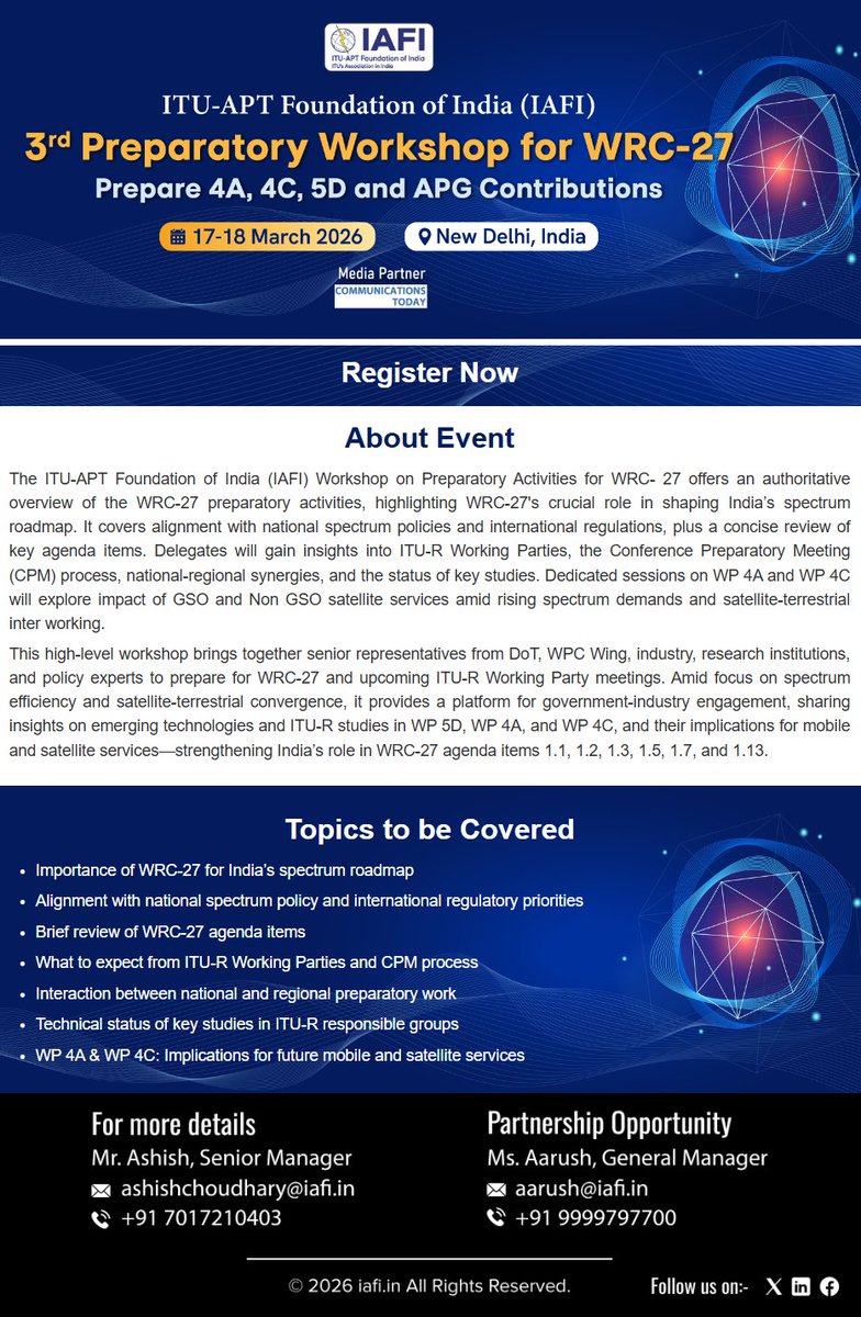 ITU-APT Foundation of India tweet media