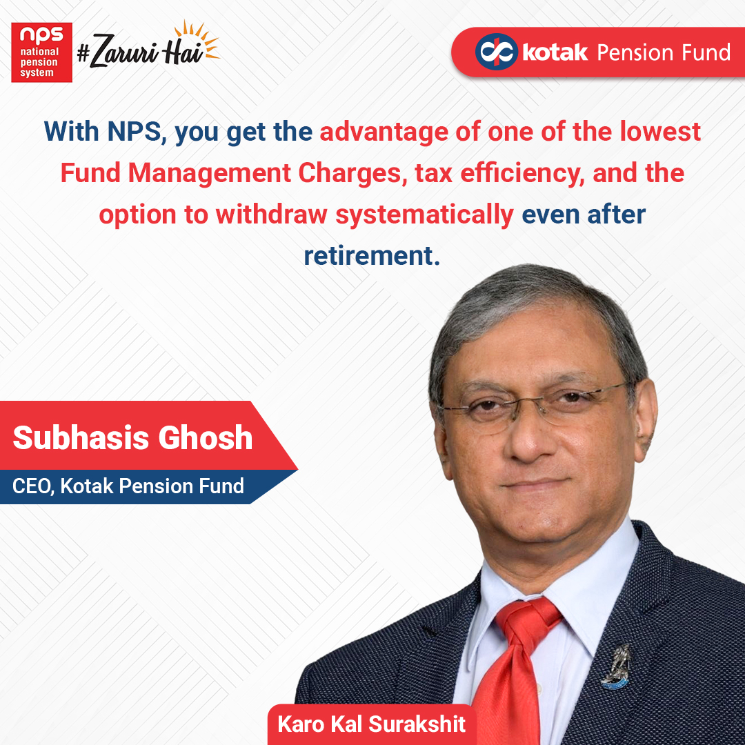 KotakPension's tweet photo. Secure your tomorrow with smarter choices today.
In Episode 8 of #NPSMadeSimple Subhasis Ghosh, CEO of Kotak Mahindra Pension Fund, offers a clear perspective on how NPS supports both security and flexibility at retirement.
https://t.co/SjUr0HF1Z0 https://t.co/71HsfJ3iaf