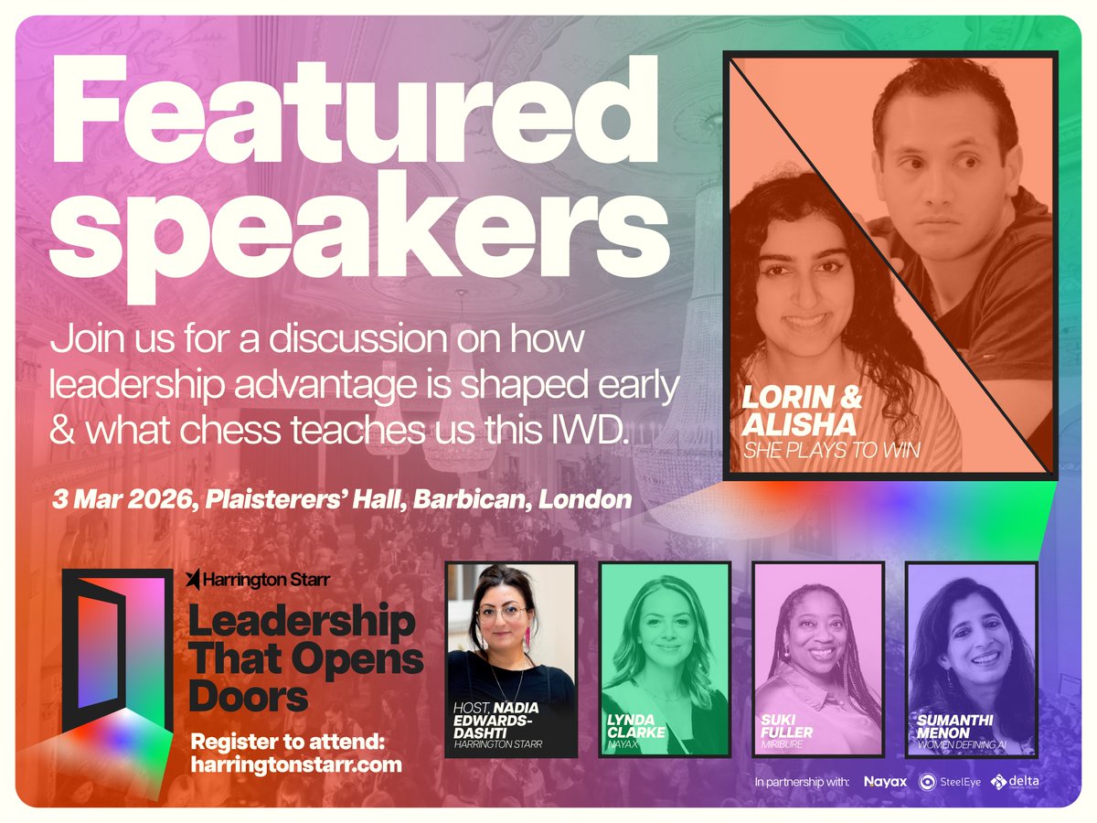 SPTWchess's tweet photo. Very pleased to share that we will be speaking at Harrington Starr’s International Women’s Day Event on 3 March 2026.

Places are limited. Sign up here: https://t.co/O9mkcJ3krP

https://t.co/0TK5eqn394

#LeadershipThatOpensDoors #IWD2026 #HarringtonStarr #whychessmatters #sptw https://t.co/V5i9xSIYt9