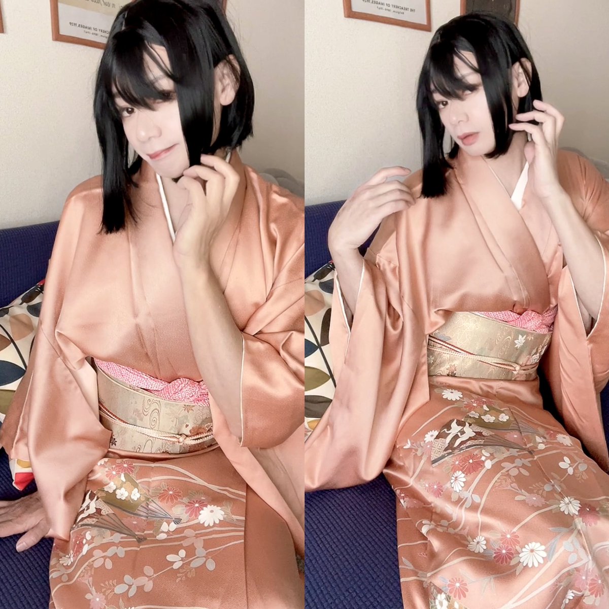 着物デート❤️

席取っておいたよ💕
ほら、早く☺️
え？先に写真撮るの？🥺