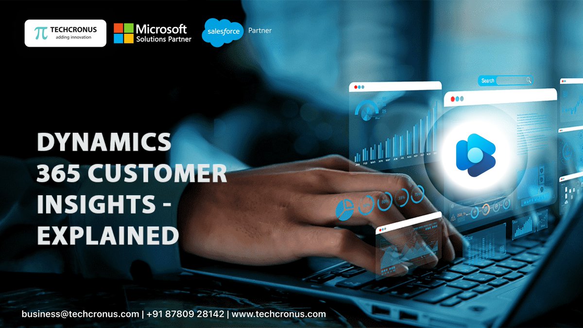 Smarter marketing starts with Dynamics 365 Customer Insights + Microsoft Power BI.

Unify data. Trigger real-time journeys. Drive real ROI.

Learn More:
- techcronus.com/blog/dynamics-…
- techcronus.com/contact-us

#Dynamics365 #D365CustomerInsights #Techcronus