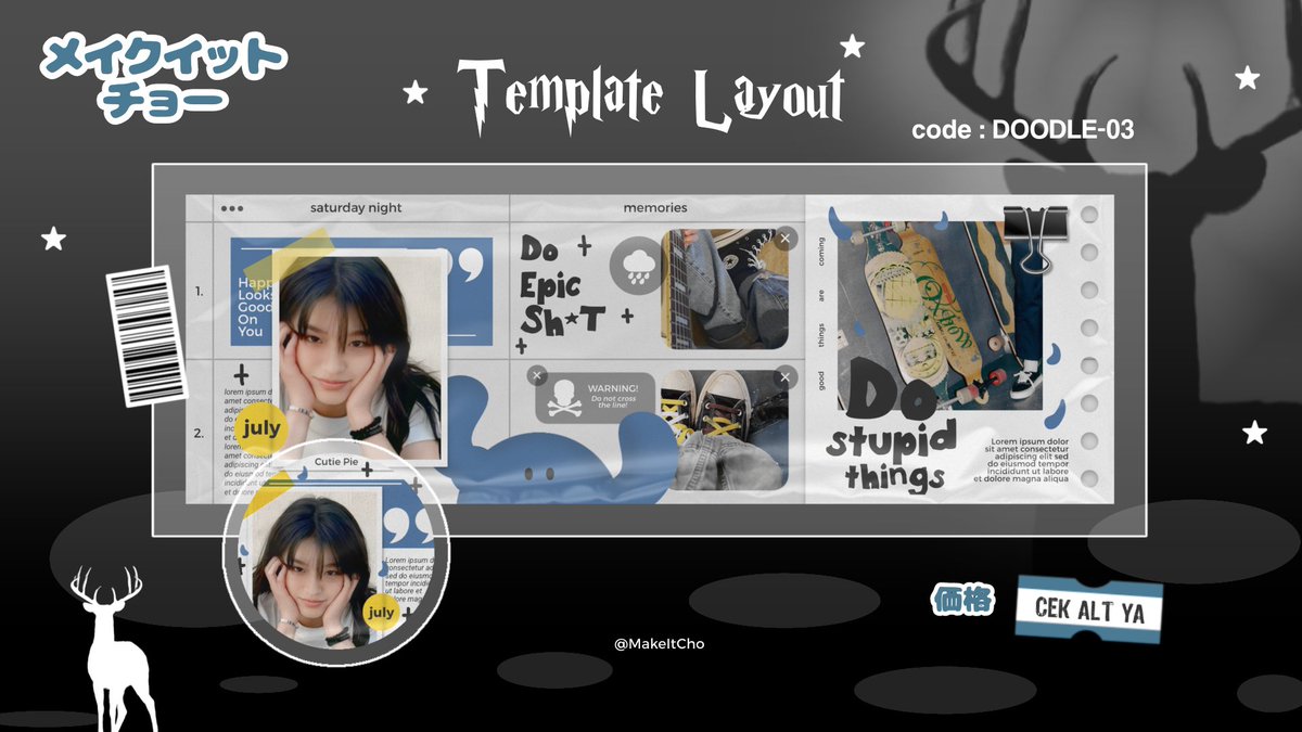 MakeItCho's tweet image. Help repost ? Terimakasih ♡

Haloo, aku hadir kembali membawa 6 template layout yang bisa diorder hari ini pukul 20.00. Cek ALT untuk lebih lengkapnya yaa

Layoutnya nfs ya. 

Untuk yang mau tanya-tanya dulu boleh dm aku ♡

#zonauang