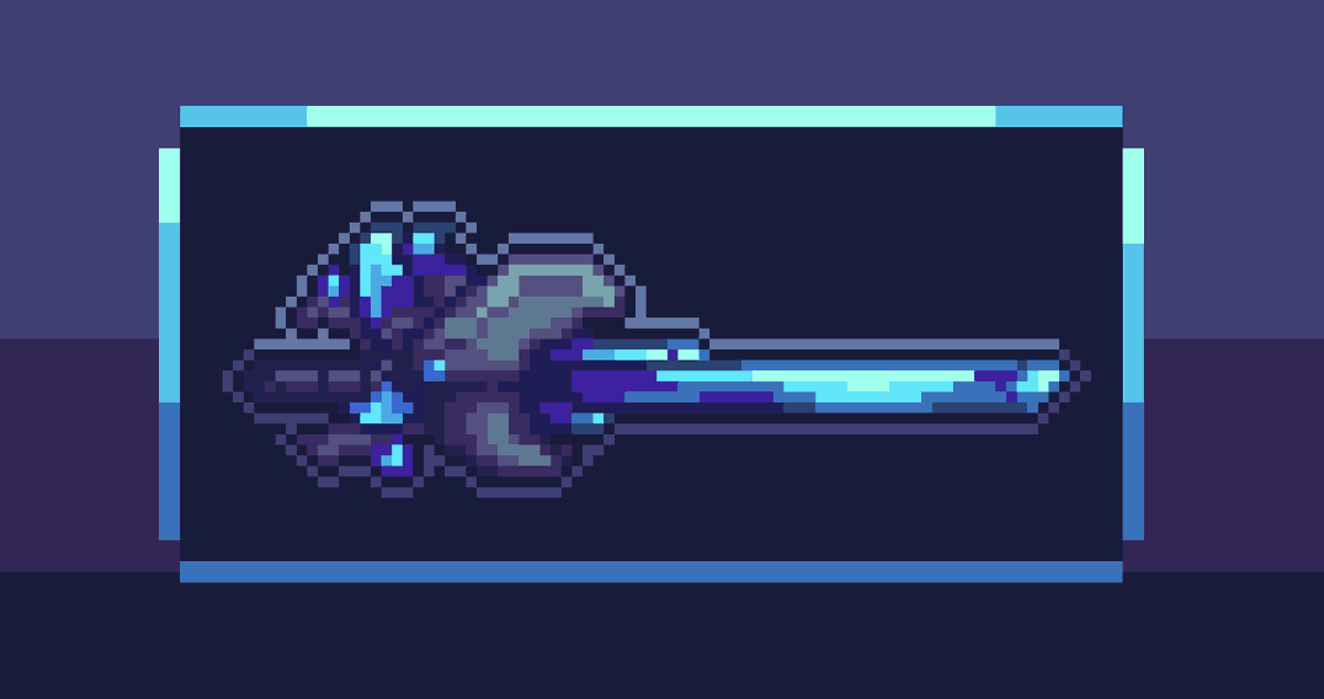 Payneontheway's tweet photo. resprited the crystal crab katana from #soulknight hope y'all like it !
#chillyroom #gaming #roguelike #pixelart #art https://t.co/vRIynvVPoy