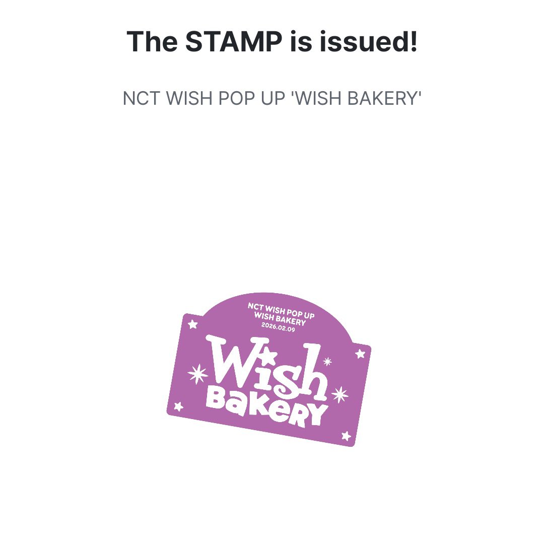 รับสแตมป์ SM DIGITAL STAMP
NCT Wish Pop up - Wish Bakery ทุกวันจนถึง 22 กุมภาค่า

สแตมป์ละ 20฿
สนใจ DM ค่า

#ตลาดนัดnct #ตลาดนัดnctwish