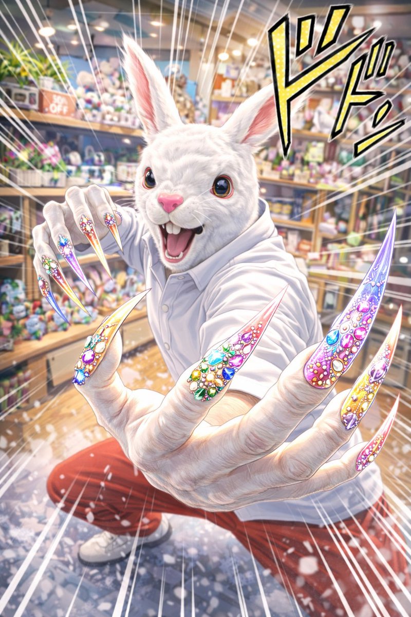 今日は「ネイル女子の日」だそうで… ウサギもネイルするウサ