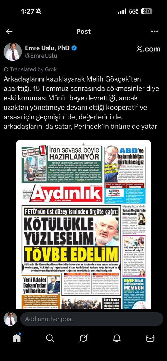 Emre Uslu, PhD (@emreuslu) on Twitter photo 