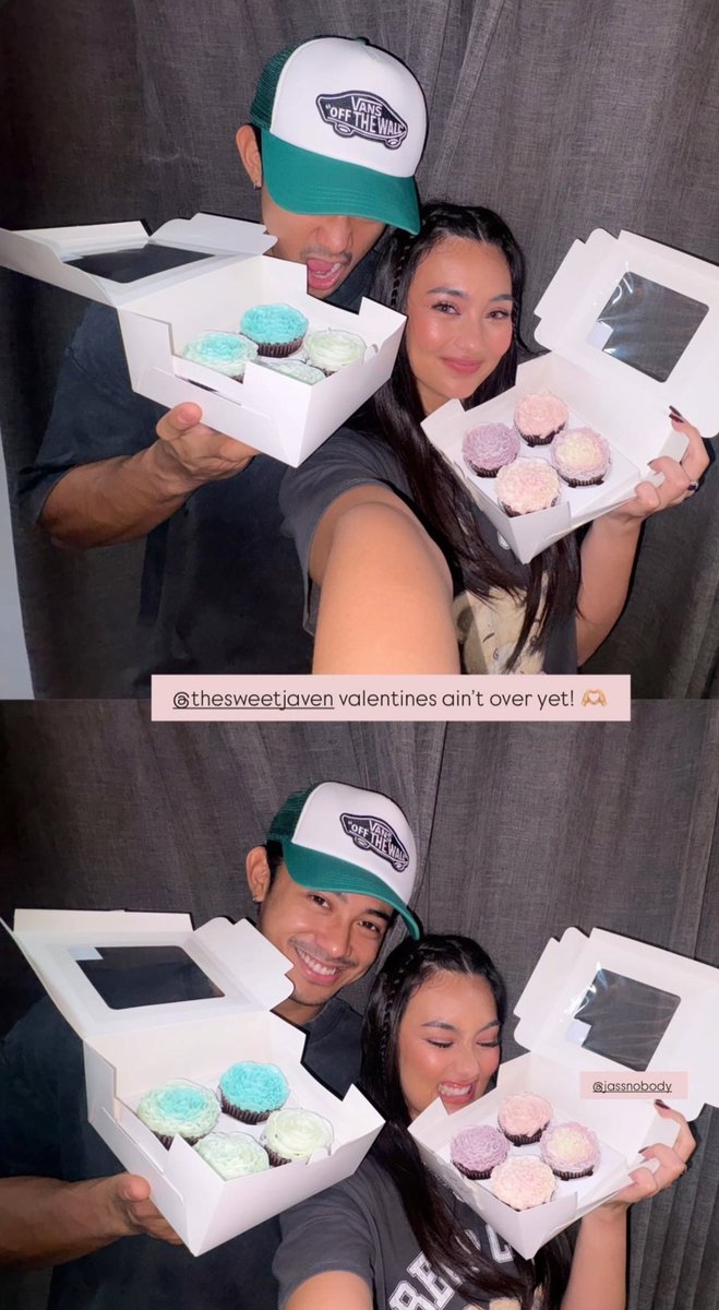 arjasOG's tweet photo. Sweet treats to Arjas from thesweetjaven. 

Valentines ain’t over yet!🫶
#ArJas  | #ArgelSaycon  | #JasScales https://t.co/0XlAZGedjm