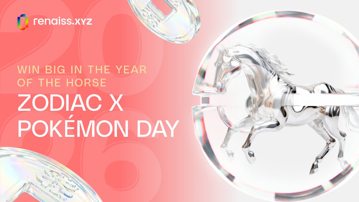 🧧 Win Big in the Year of the Horse 🐎

Day 2 — Zodiac × Pokémon Day
⏰ Snapshot: 24 Hours

Your zodiac says a lot about you.
Now match it with a Pokémon.

How to join:
Reply with:
• Your Chinese zodiac
• 1 Pokémon that represents you (with picture)
• Tell us why, share your