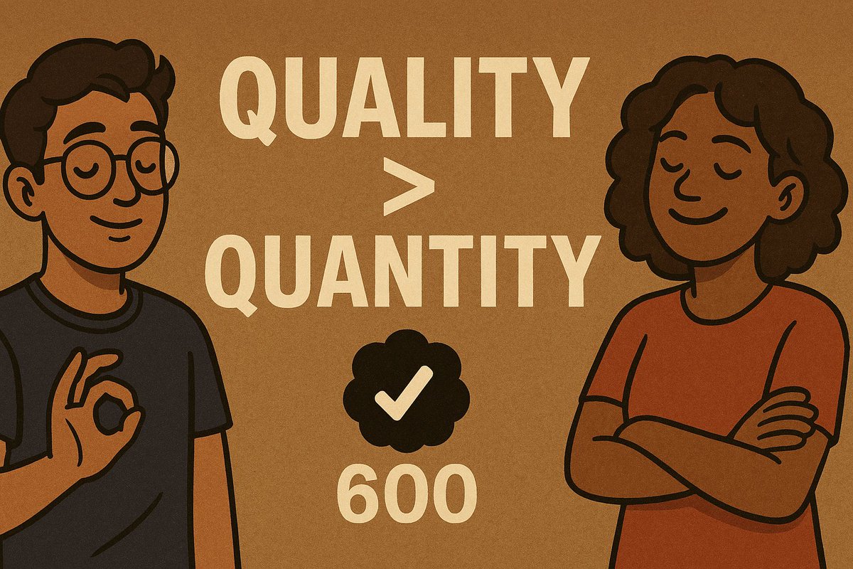 Quality > Quantity. Always.

Looking for a tight circle of active mutuals to support daily. 🫂

If that's you, drop a comment. Let's lock in.