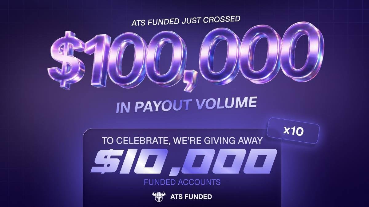 ATS Funded 10x $10k funded accounts giveaway

to celebrate over $100k in payouts to traders in just two months, they're giving away $100k in funding

to enter:
• sign up at app.atsfunded.com
• follow <a href="/atsfunded/">ATS Funded</a> 
• post proof in the comments