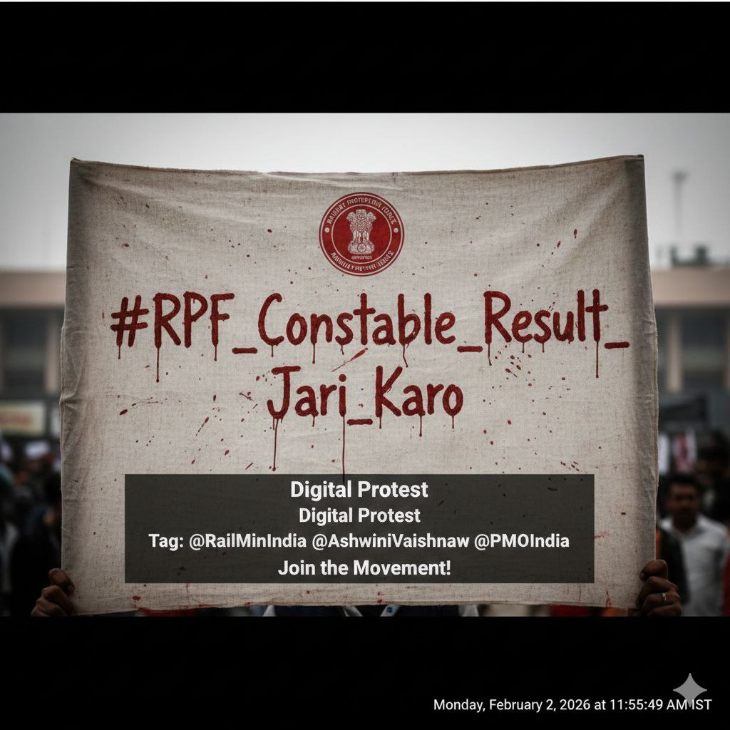 saraswal_deepak's tweet photo. एक ट्वीट युवाओं के लिए 
#Declare_Rpf_Constable_Result https://t.co/ZNScC26SBK