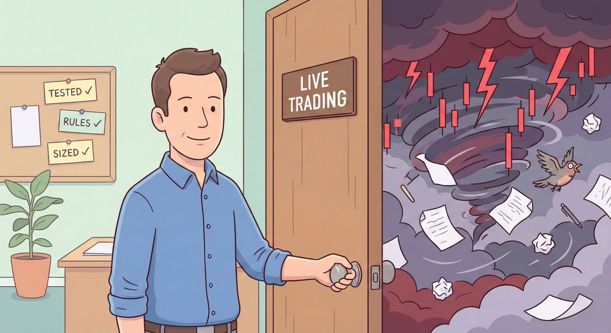 samuraipips358's tweet image. You built the system.

You tested it across a large sample — with your own hands, over weeks, maybe months.
You saw the wins, the losses, the streaks, the drawdowns.
You confirmed the edge exists.
You sized your position from the data.
You wrote the rules.

You did everything