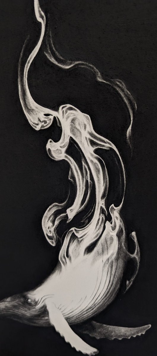 #世界クジラの日 #worldwhaleday
出遅れた！けどちょうど今鯨を描いててせっかくなので🐋