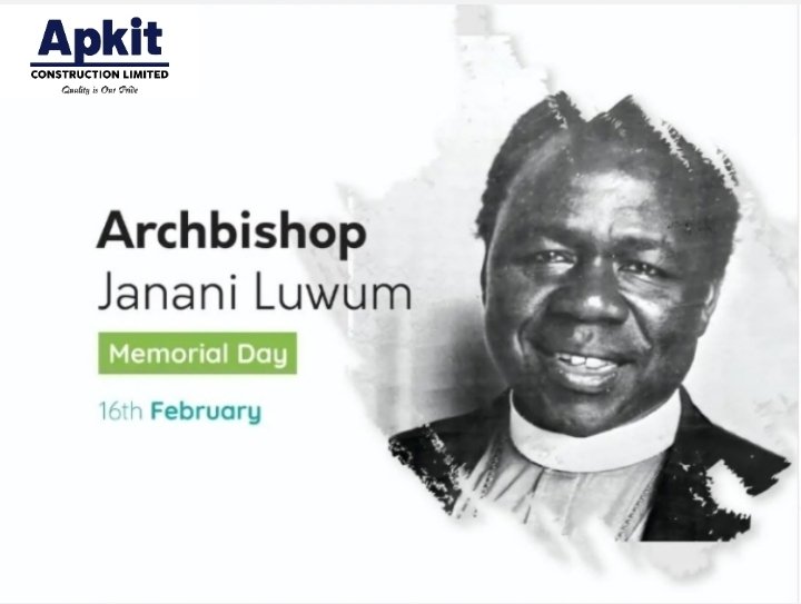 We remember with honour #Janan Luwum a true martyr who stood for truth, justice, and faith without fear. 

His courage and sacrifice continue to inspire Uganda and the world. 

May his legacy remind us to always defend what is right and live with integrity. 🙏