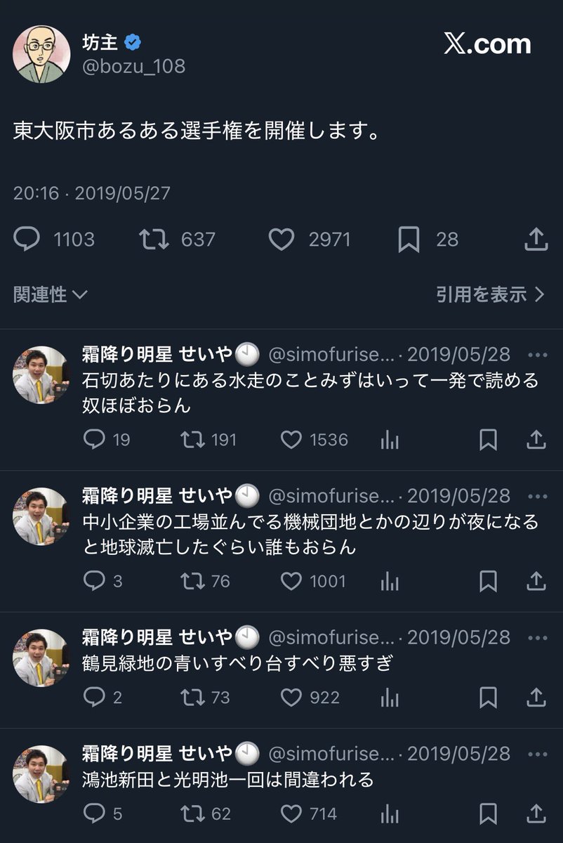 東大阪市あるある選手権