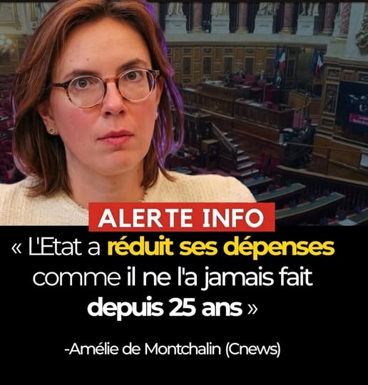 🛑Quand Amélie de Montchalin affirme que l'État a réduit ses dépenses, elle parle en réalité des coupes budgétaires dans les services publics : l'hôpital, l'école, la justice. Rien d'autre.