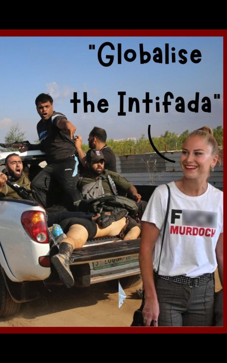 Grace Tame standing in solidarity with all rape victims. Sorry meant to say standing in solidarity with HAMAS.