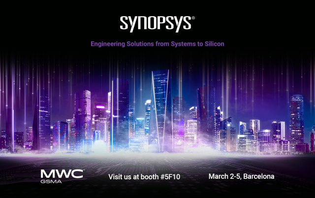 Join Synopsys at Mobile World Congress 2026! Schedule a meeting today and visit us at booth 5F10, March 2-5, to learn about our solutions, see demos, and meet with our experts and leaders. #MWC26 bit.ly/4tFm9Wu