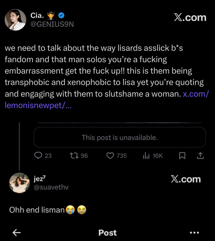 Why are blinks supporting $ qting posts from Rosé akgaes who are spreading lies about me?

over the past week, I’ve worked tirelessly to fund Blinks alongside Rubies to support Dracula’s sales. Yet now, the same accounts that were in my DMs are circulating false accusations about