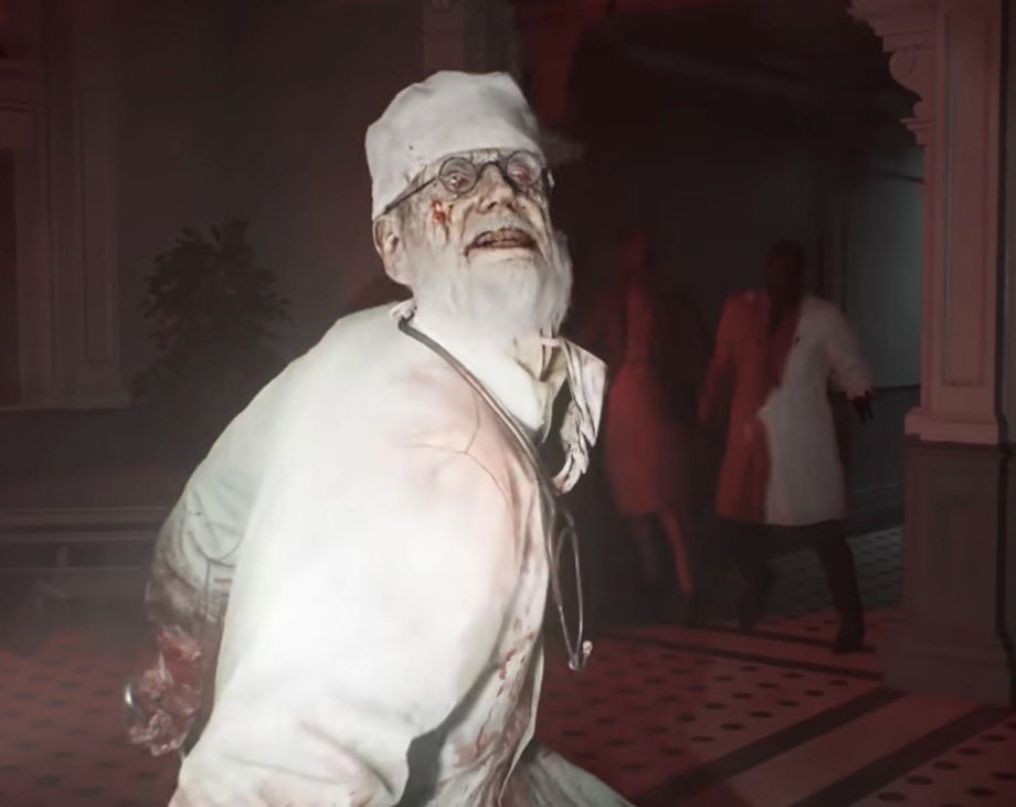 I was memeing before, but now I'm convinced someone at Capcom saw Khamenei's picture and said "let's add him".