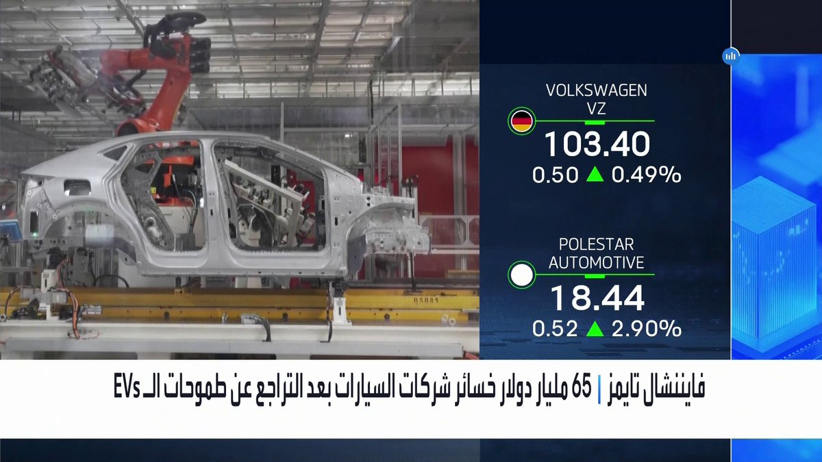 فايننشال تايمز: 65 مليار دولار خسائر شركات السيارات بعد التراجع عن طموحات في المركبات الكهربائية جرس الإغلاق _Business 