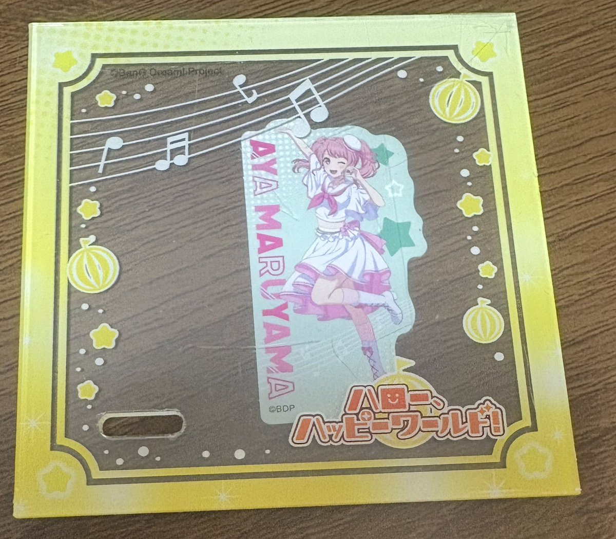 DAISOのバンドリグッズ シール以外にも アクリルコースター出ている