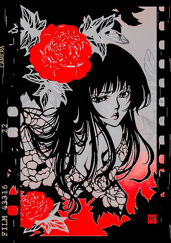 <a href="/managinagi/">真梛なぎ</a> 
私の真梛なぎ先生の作品の勝手なイメージは 赤と黒でした(イメージ図)
実際に先生とお話させていただいたましたら とてもキュートな方でした✨