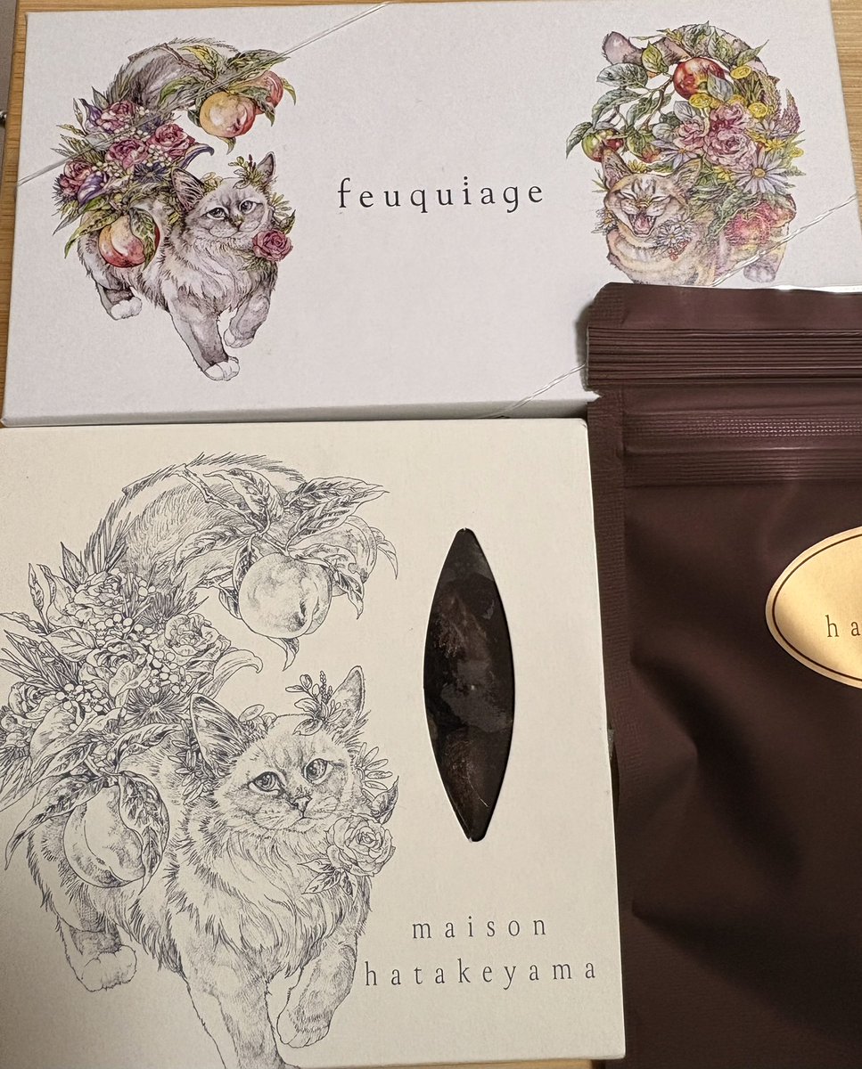 昨日のサロンデュショコラの戦利品。メゾンハタケヤマさんの「プラリネ