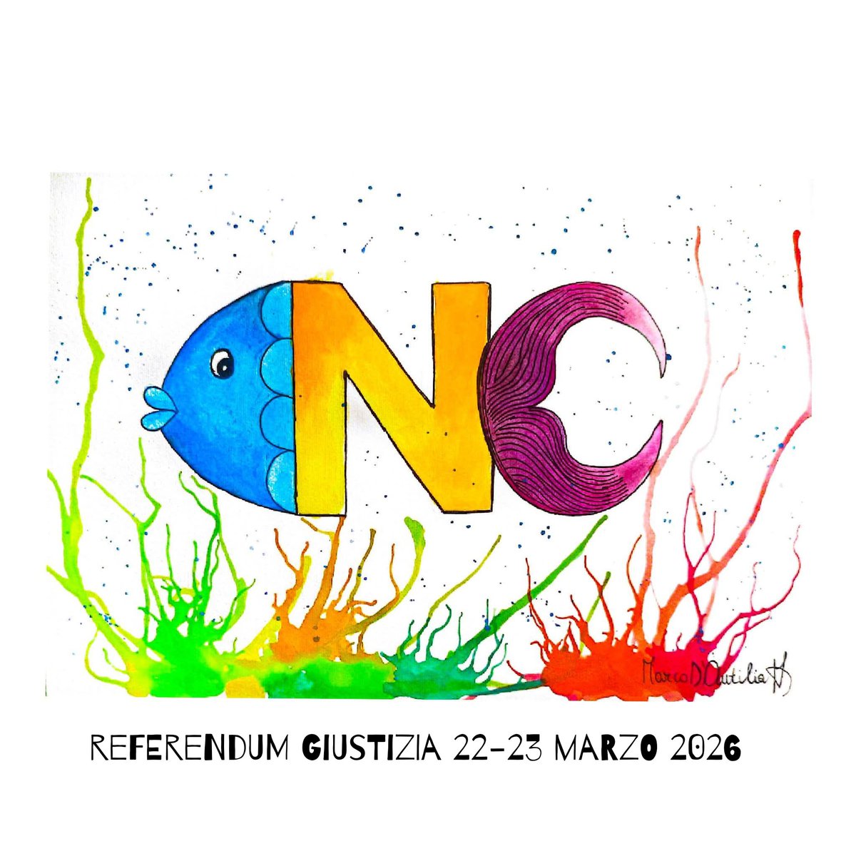 disegnini's tweet photo. Il pescioli-NO rivela fra squame e coda il suo voto al Referendum Giustizia 🌊🐟

Anche in fondo al Mar 
il voto è No ⚖️🌹✍🏼

( Ritrovamenti artistici di circa 8 anni fa )

#referendumgiustizia #referendum #giustizia #iovotono #giustodireno https://t.co/k82TF1kTQ2