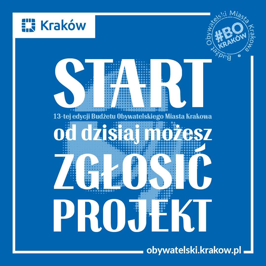🚀 <a href="/krakow_pl/">Kraków</a> działamy!

Wystartowała 13. edycja Budżet obywatelski miasta Krakowa i to w naprawdę wielkim stylu! 💥

Od 16 lutego możecie składać swoje pomysły, a czasu jest sporo – nabór trwa do 17 marca. W tym roku w grze jest aż 54 MILIONY ZŁOTYCH! 

budzet.krakow.pl