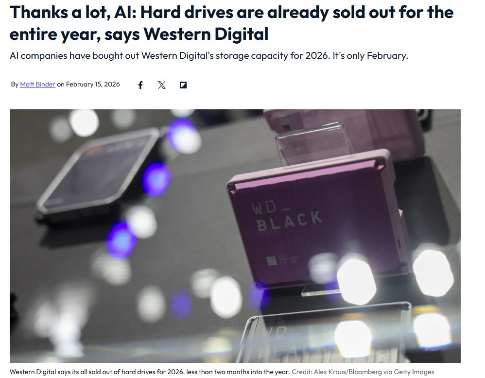 HDD sold-out headline