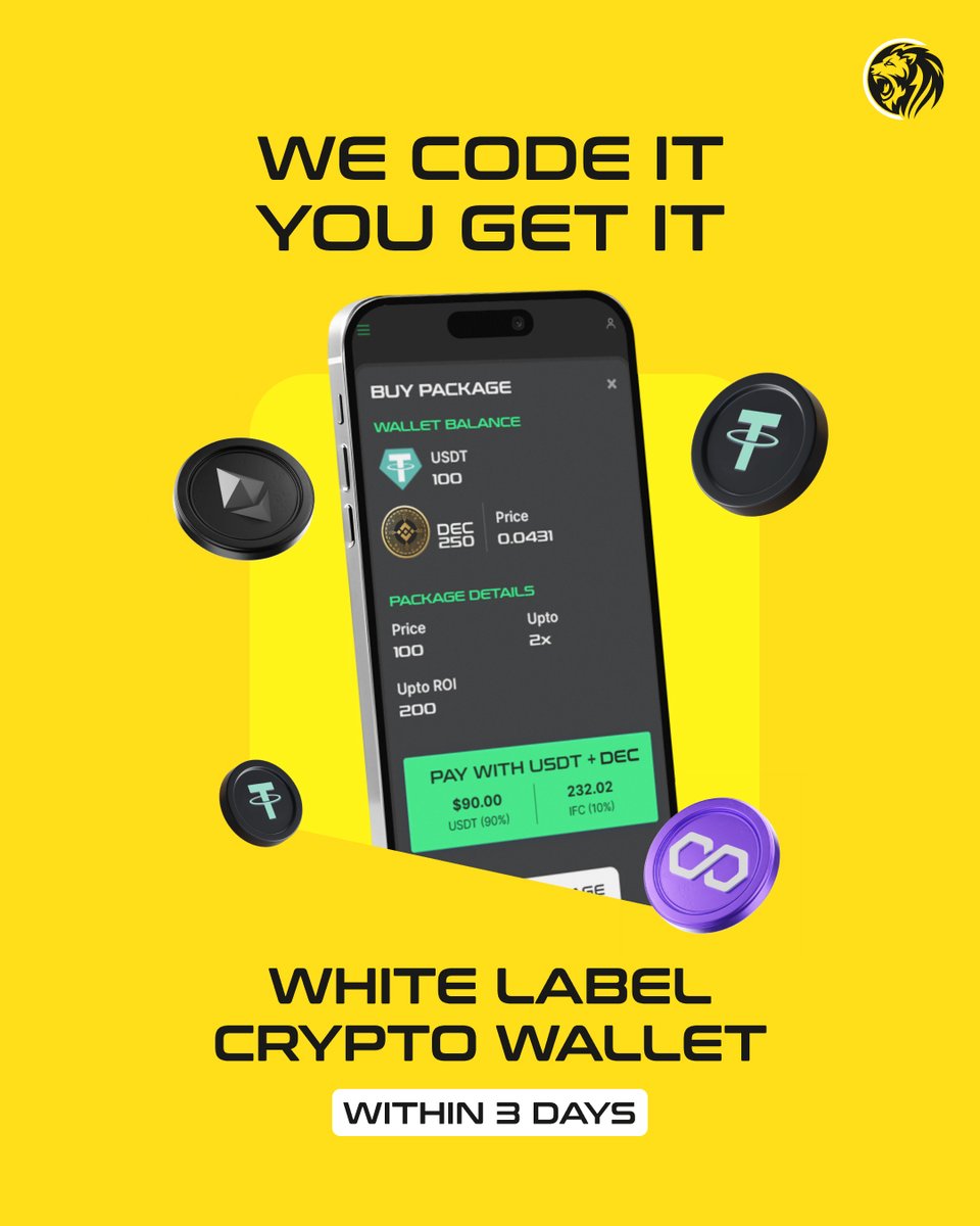 DigitalRoarUAE's tweet photo. We know that you want your own #cryptowallet. Hence, we are here to assist you &amp; code your #wallet for your #business. Connect with us and let us build your wallet as fast as possible: https://t.co/8j71G8TzRn

#blockchainwallet #whitelabelwalletdeveleopment #securewallets #web3 https://t.co/n9oqx9vi5s