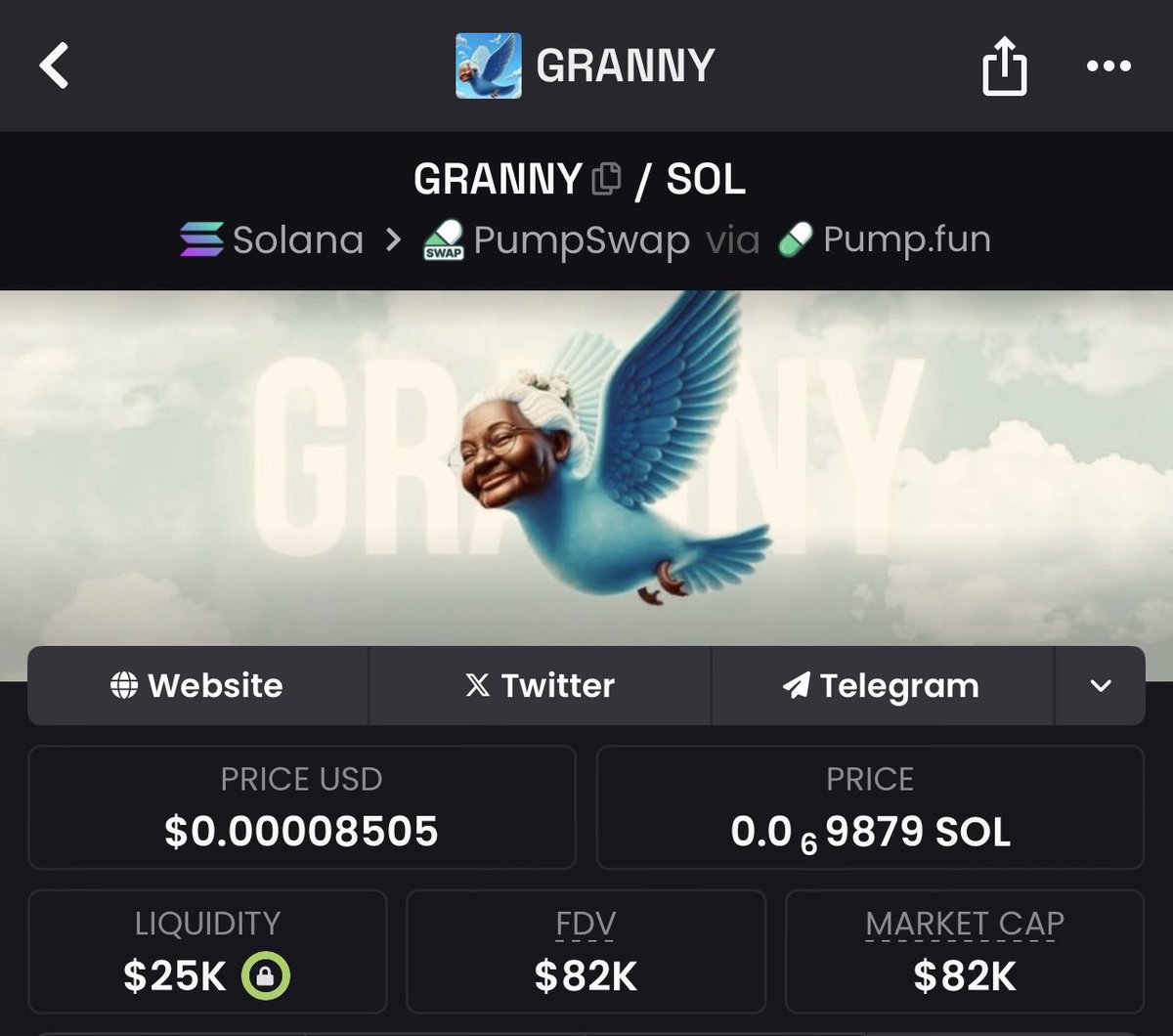 tylerdaking_'s tweet photo. @KayTheDoc Max bid $Granny

4zL98Nncs8mHn3Aaw8naCdusLbRStKoxcfHqA4Wwpump https://t.co/aXhMwEfgDT