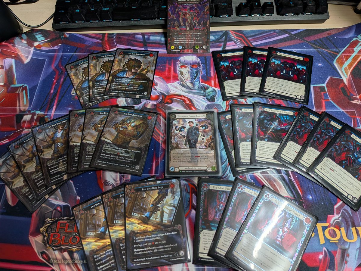 Mail day!!
My new gear⋯

EVO発売から２年以上⋯やっと日の目を見た
これからもよろしくTeklovossen
#fabtcg