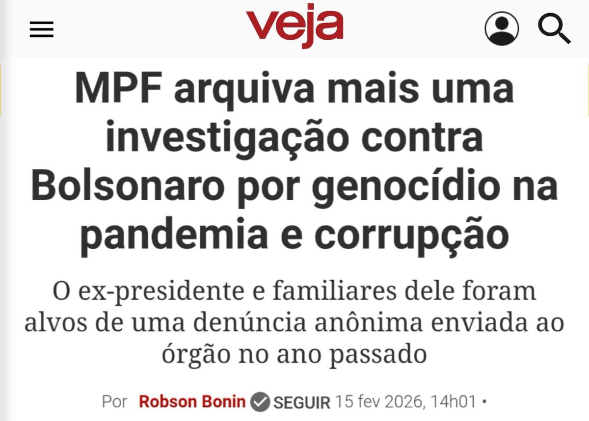 Mais uma narrativa que cai por terra: o Ministério Público Federal arquivou a investigação contra meu pai sobre a pandemia e suposta corrupção. Aos poucos, as mentiras perdem força e a verdade aparece, deixando claro o tamanho da perseguição que ele tem enfrentado nos últimos