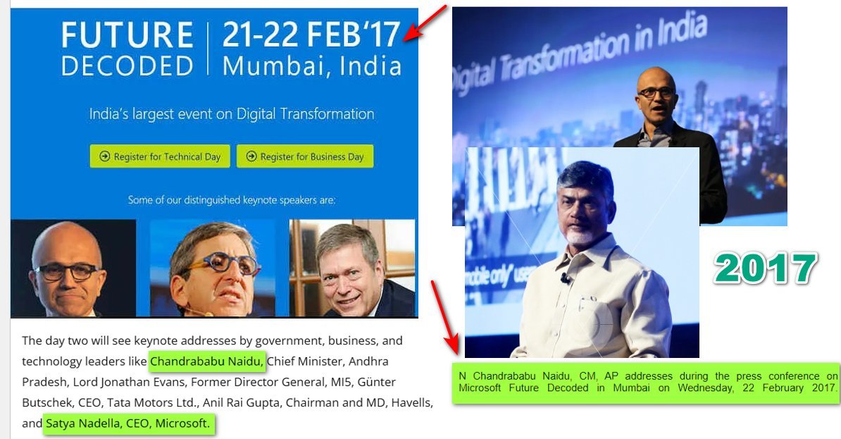 I_am_with_cbn's tweet photo. Satya Nadella #Microsoft about @ncbn 

Future Decoded, #Microsoft Event - #Mumbai ✔️

 https://t.co/mVUvfMtFKJ