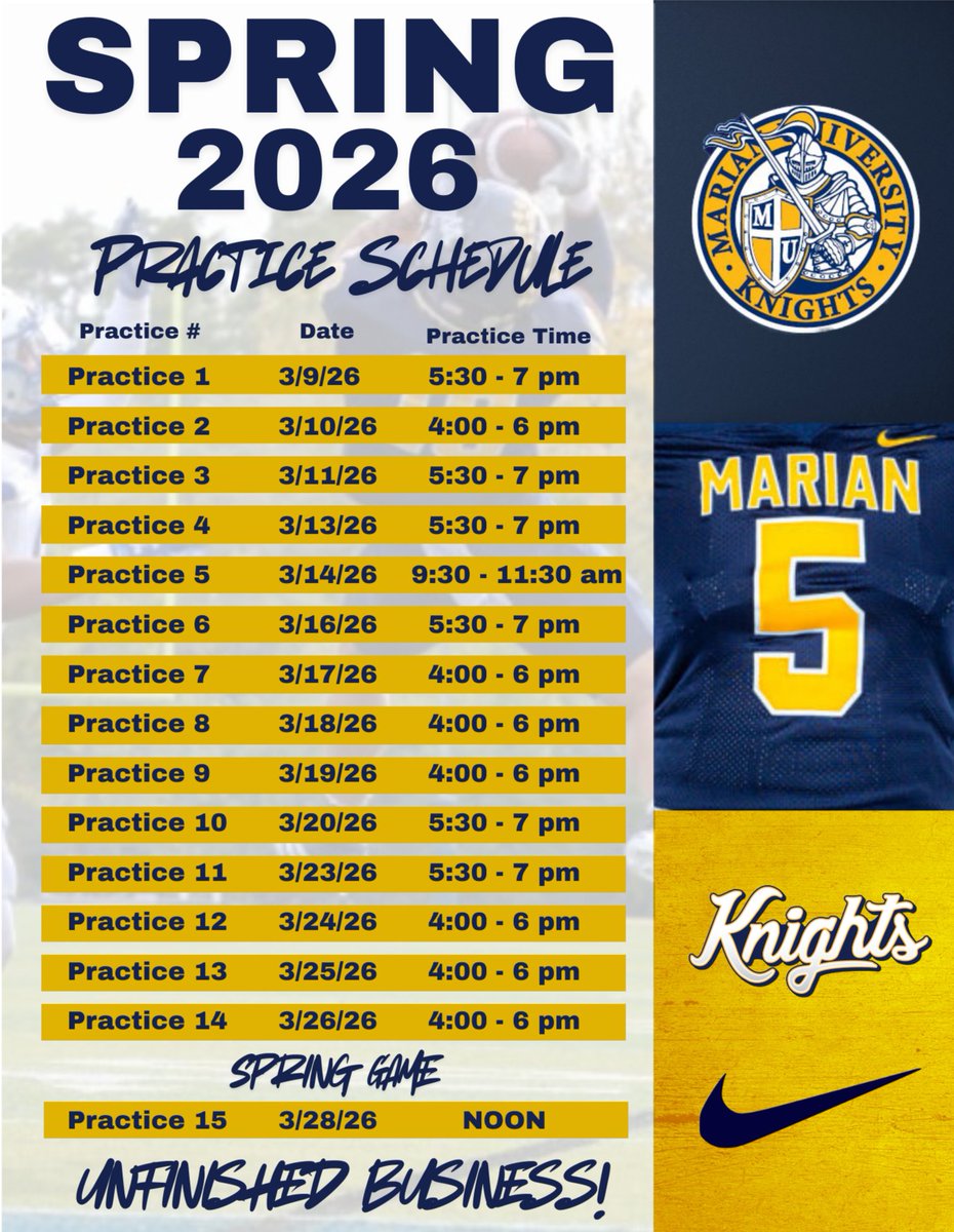 Marian Football tweet media
