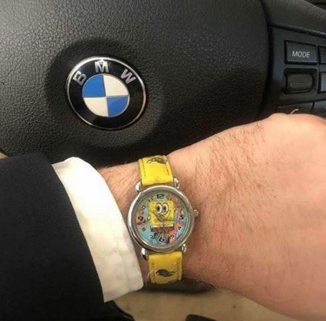 Habe mir durch mein Spongebob Schwammkopf Fakten ™ Admin Gehalt einen neuen Wagen geleistet🥱
Ich glaube aber die Spongebob Uhr ist der größere Flex🥱🥱🥱💎