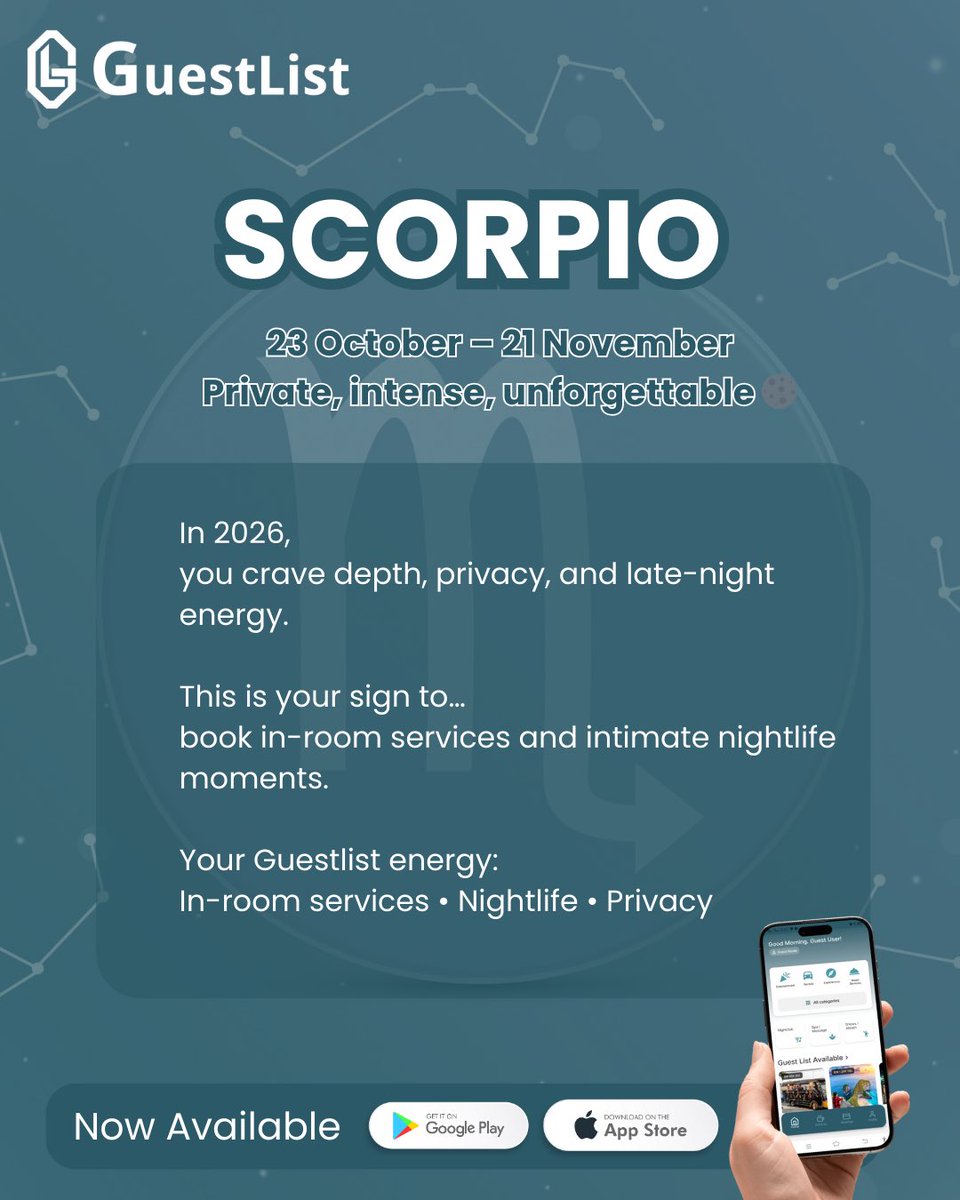 guestlistid's tweet photo. Your 2026 plans are written in the stars ✨
Your zodiac energy is shaping how you travel, explore, and experience Bali this year.

Nightlife or in-room services.
Curated experiences or soulful wellness.
However your sign moves, there’s a Bali version of it waiting. https://t.co/xQ4zIUAP40