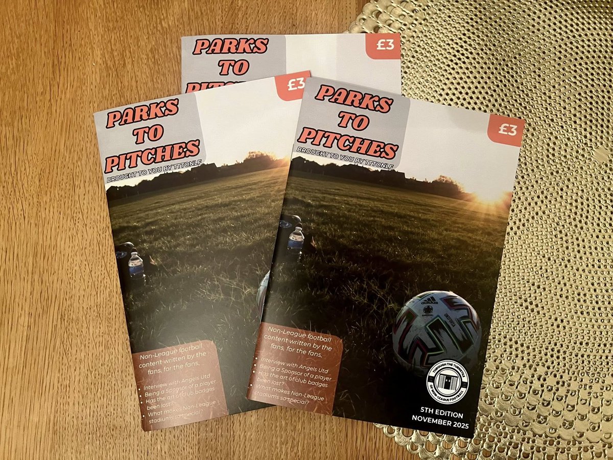 Parks to Pitches (5th edition) – a dedicated Non-league magazine brought to you by Through the Turnstile of Non-League Football! 

tttonlf.square.site/product/parks-…